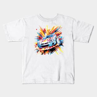 Car Racing Formula 1 Competition Abstract Kids T-Shirt